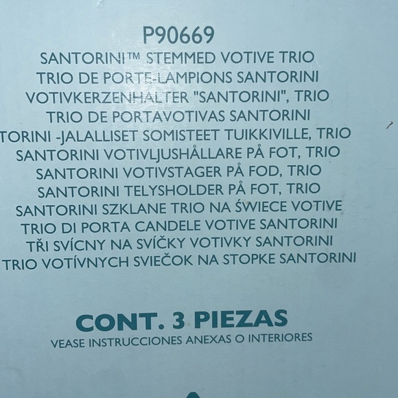 3pc stemmed votive holders - Picture 11 of 11